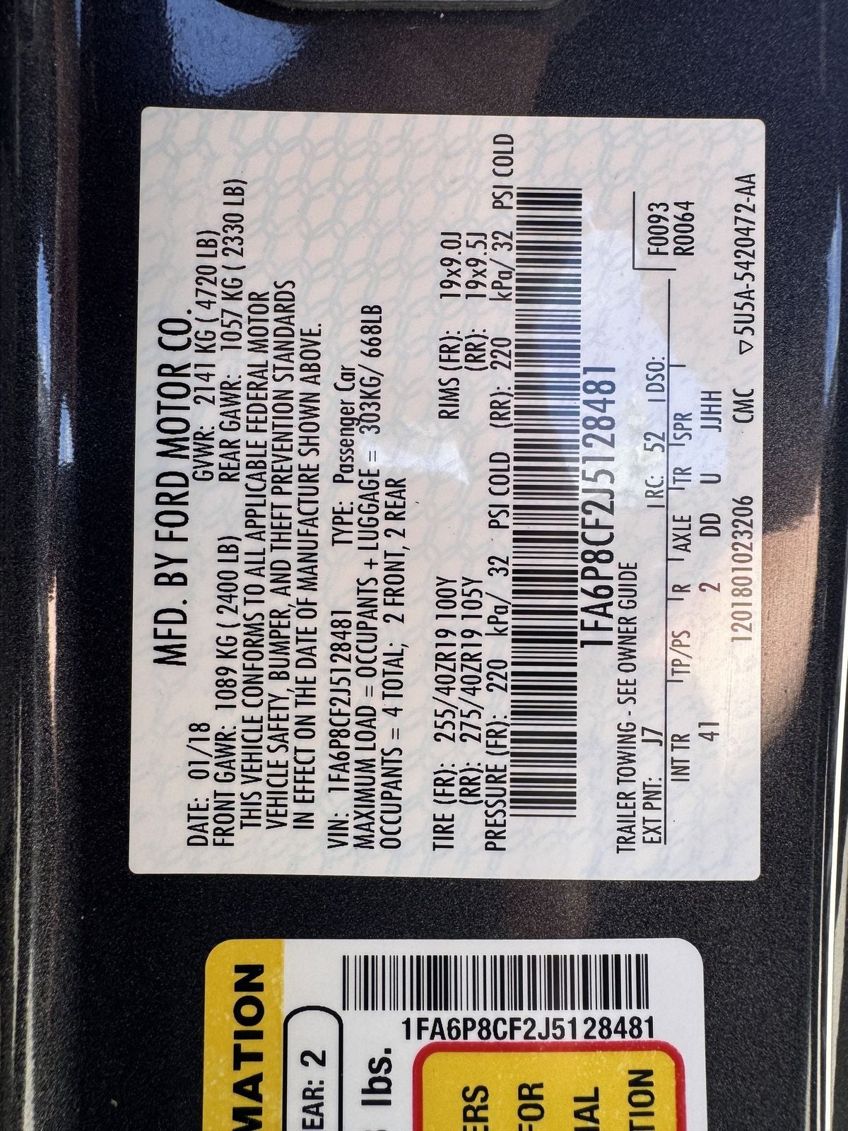 2018 Ford Mustang GT Premium