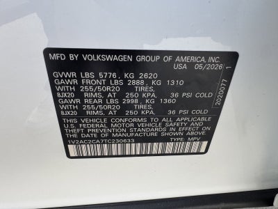 2026 Volkswagen Atlas Cross Sport 2.0T SEL R-Line Black