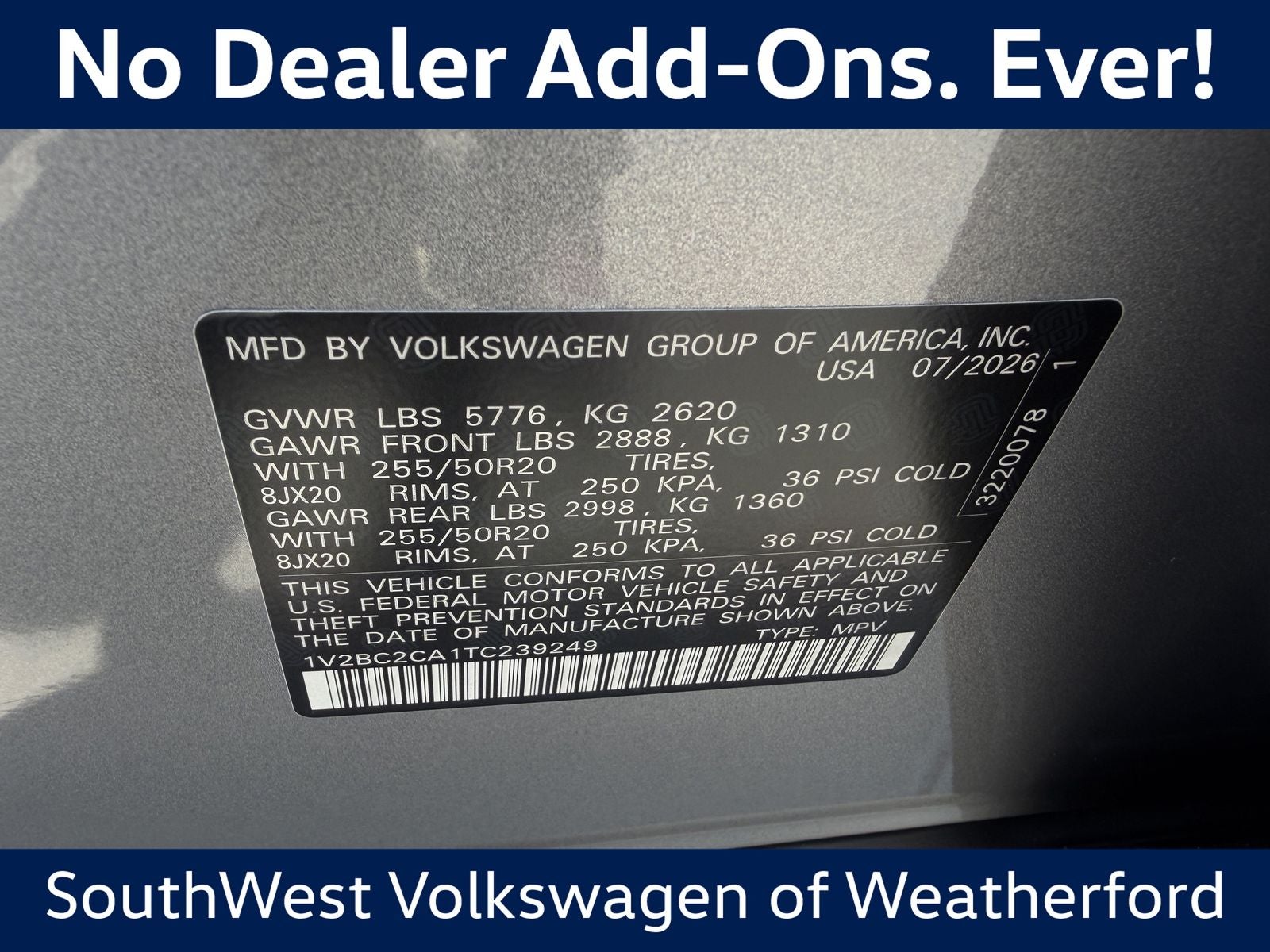 2026 Volkswagen Atlas Cross Sport 2.0T SEL