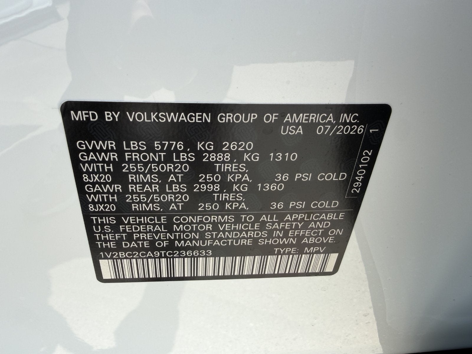 2026 Volkswagen Atlas Cross Sport 2.0T SEL