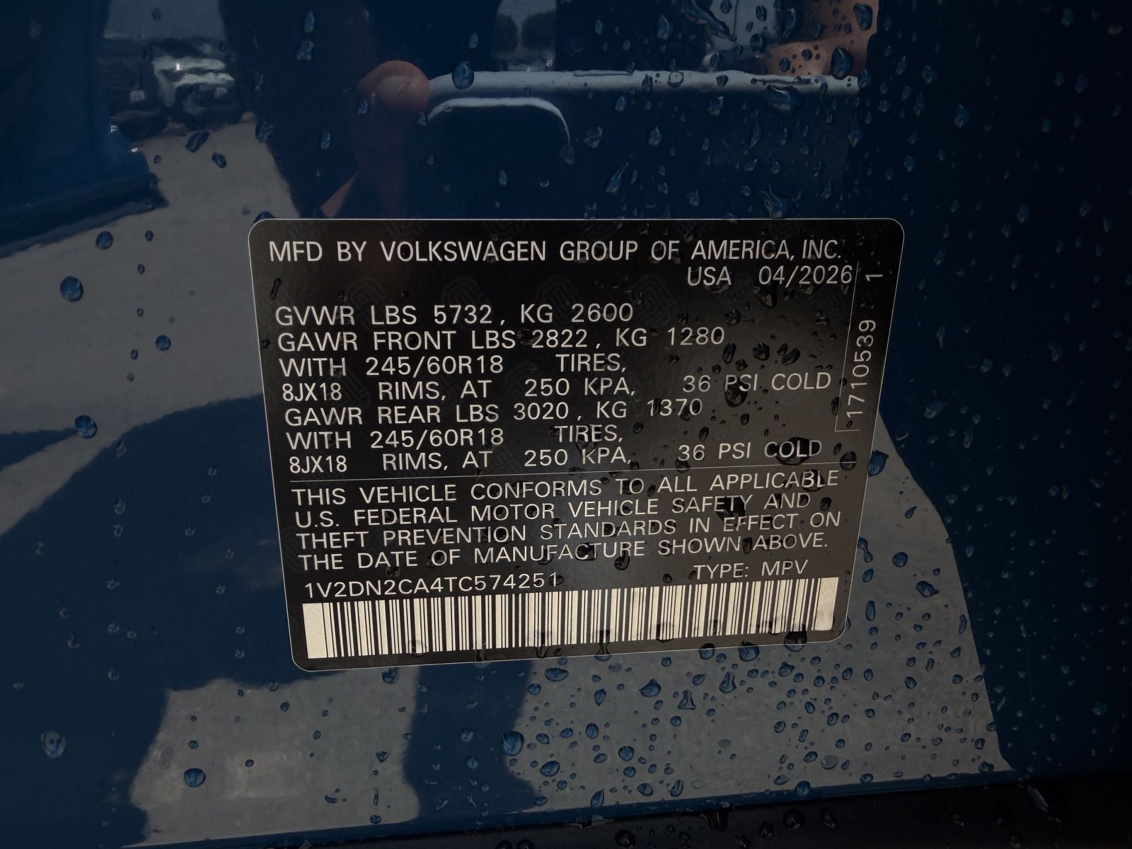 2026 Volkswagen Atlas 2.0T SE
