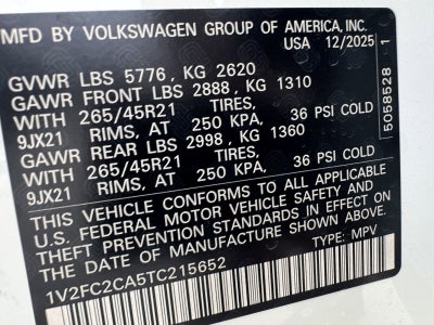 2026 Volkswagen Atlas Cross Sport 2.0T SEL Premium R-Line