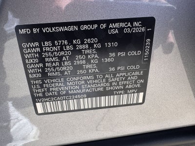 2026 Volkswagen Atlas Cross Sport 2.0T SE W/TECHNOLOGY