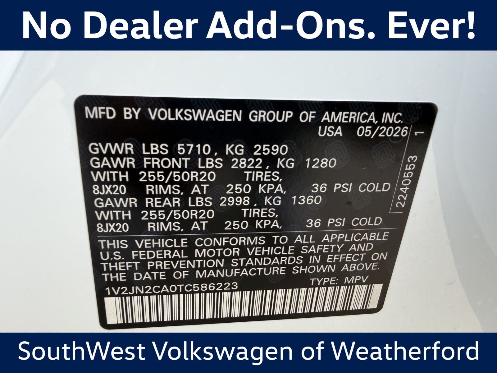 2026 Volkswagen Atlas 2.0T SE W/TECHNOLOGY