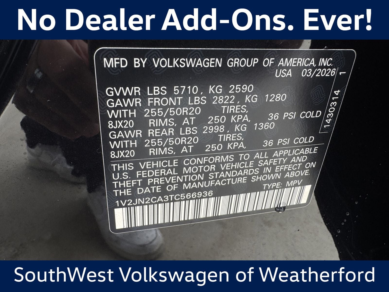 2026 Volkswagen Atlas 2.0T SE W/TECHNOLOGY