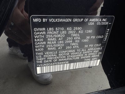 2026 Volkswagen Atlas 2.0T SE W/TECHNOLOGY