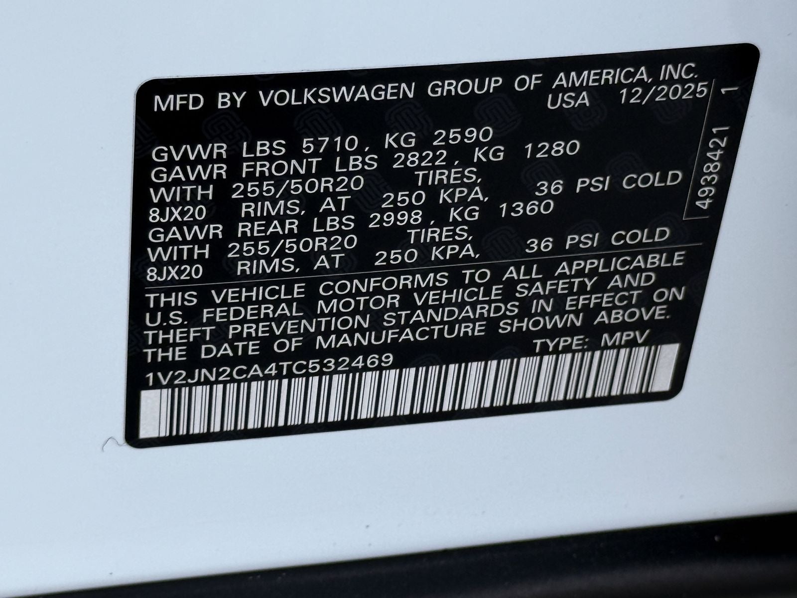 2026 Volkswagen Atlas 2.0T SE W/TECHNOLOGY