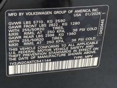 2026 Volkswagen Atlas 2.0T SE W/TECHNOLOGY