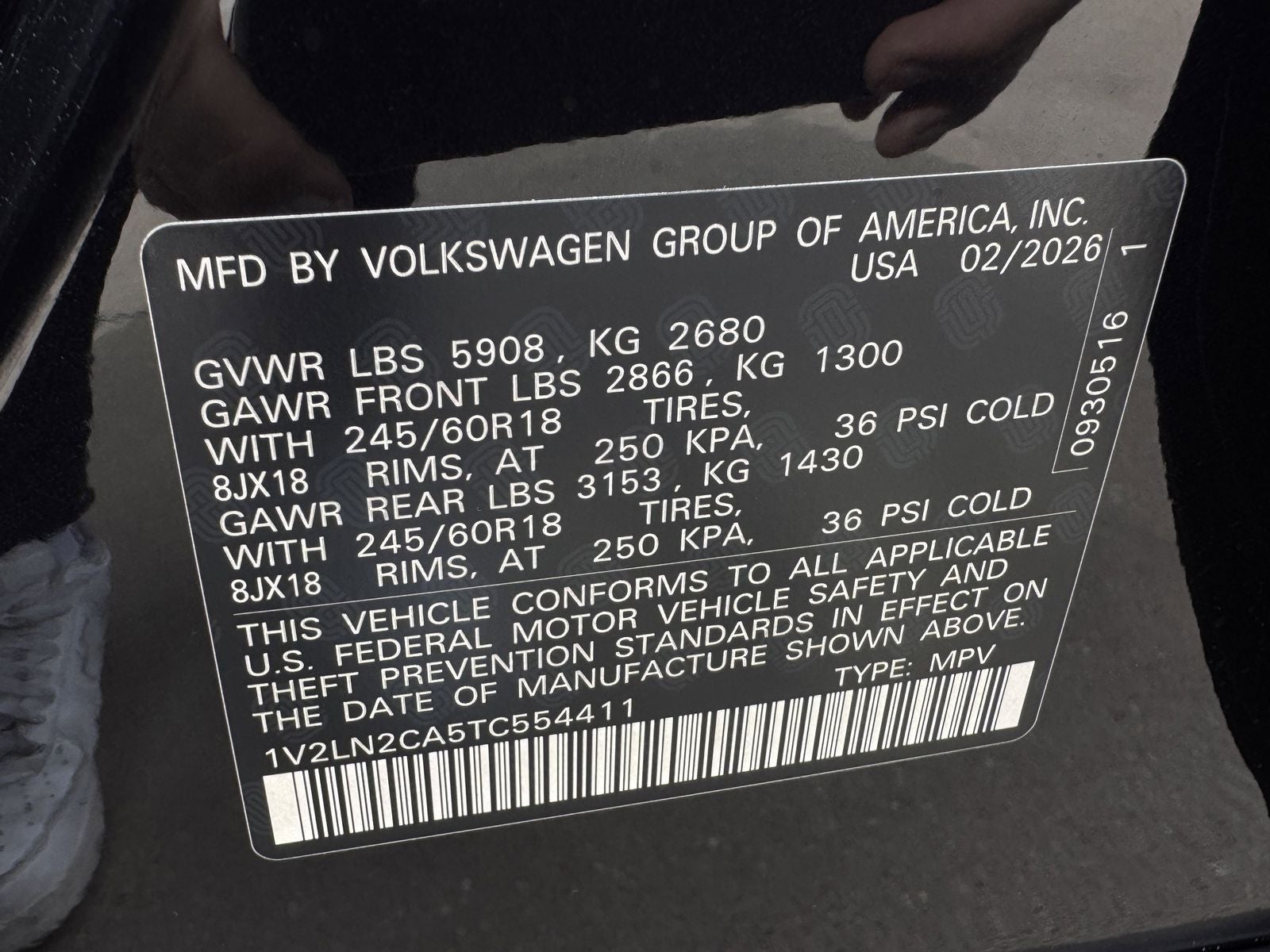 2026 Volkswagen Atlas 2.0T SE