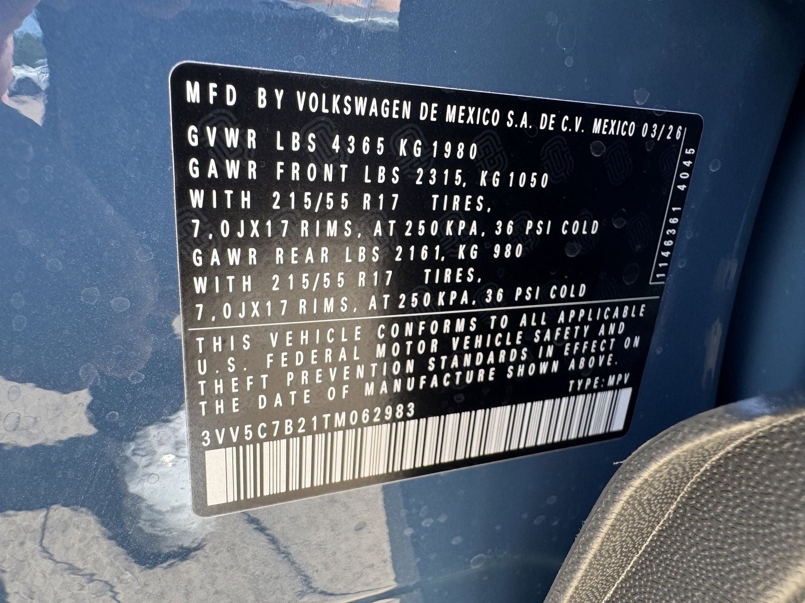 2026 Volkswagen Taos 1.5T S