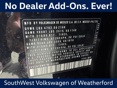 2026 Volkswagen Tiguan 2.0T S