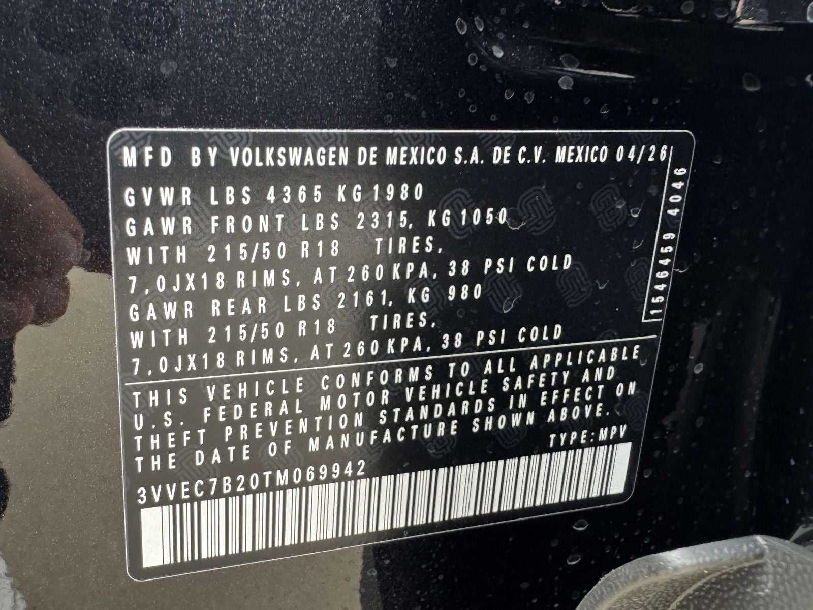2026 Volkswagen Taos 1.5T SE