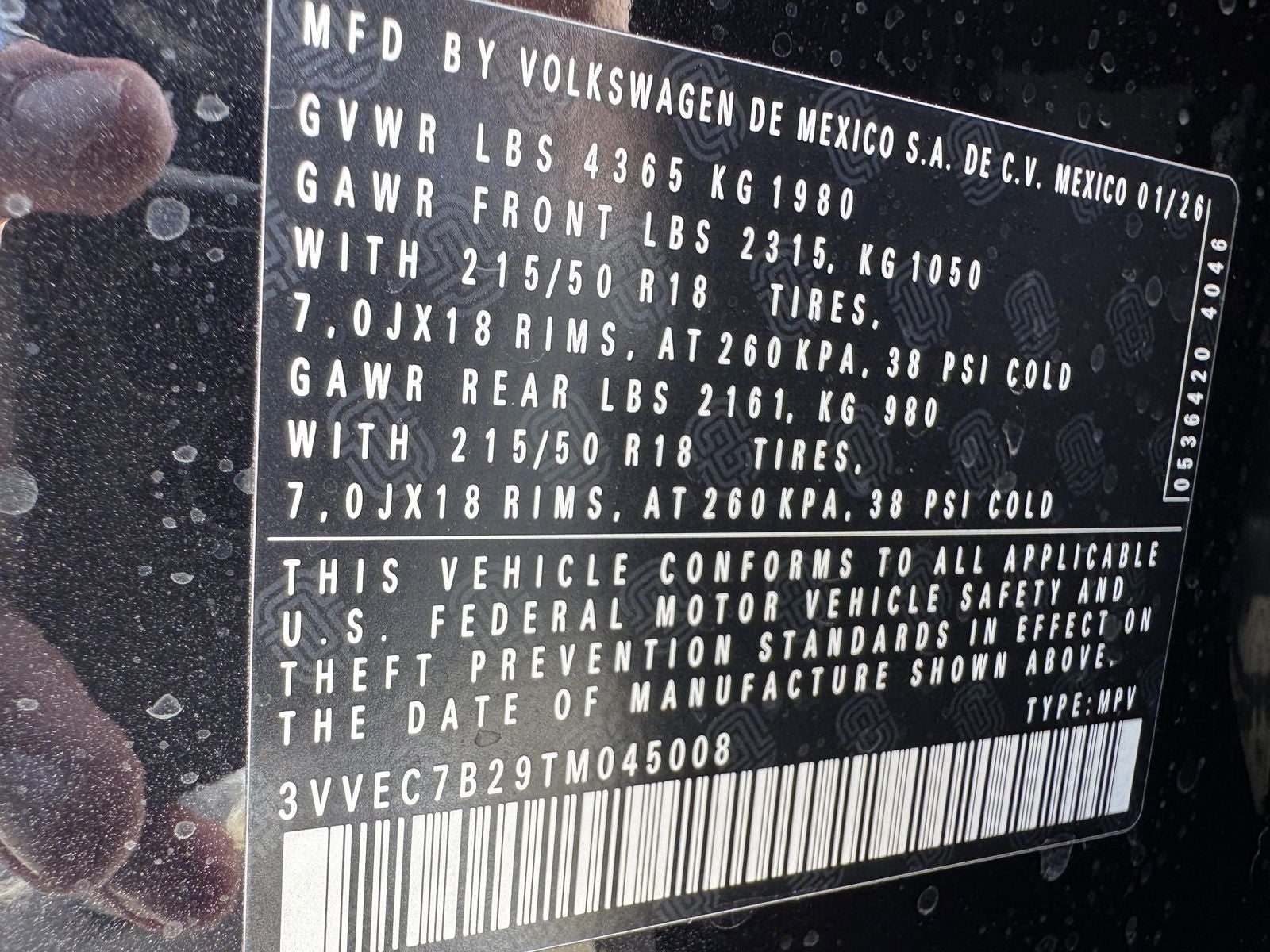 2026 Volkswagen Taos 1.5T SE