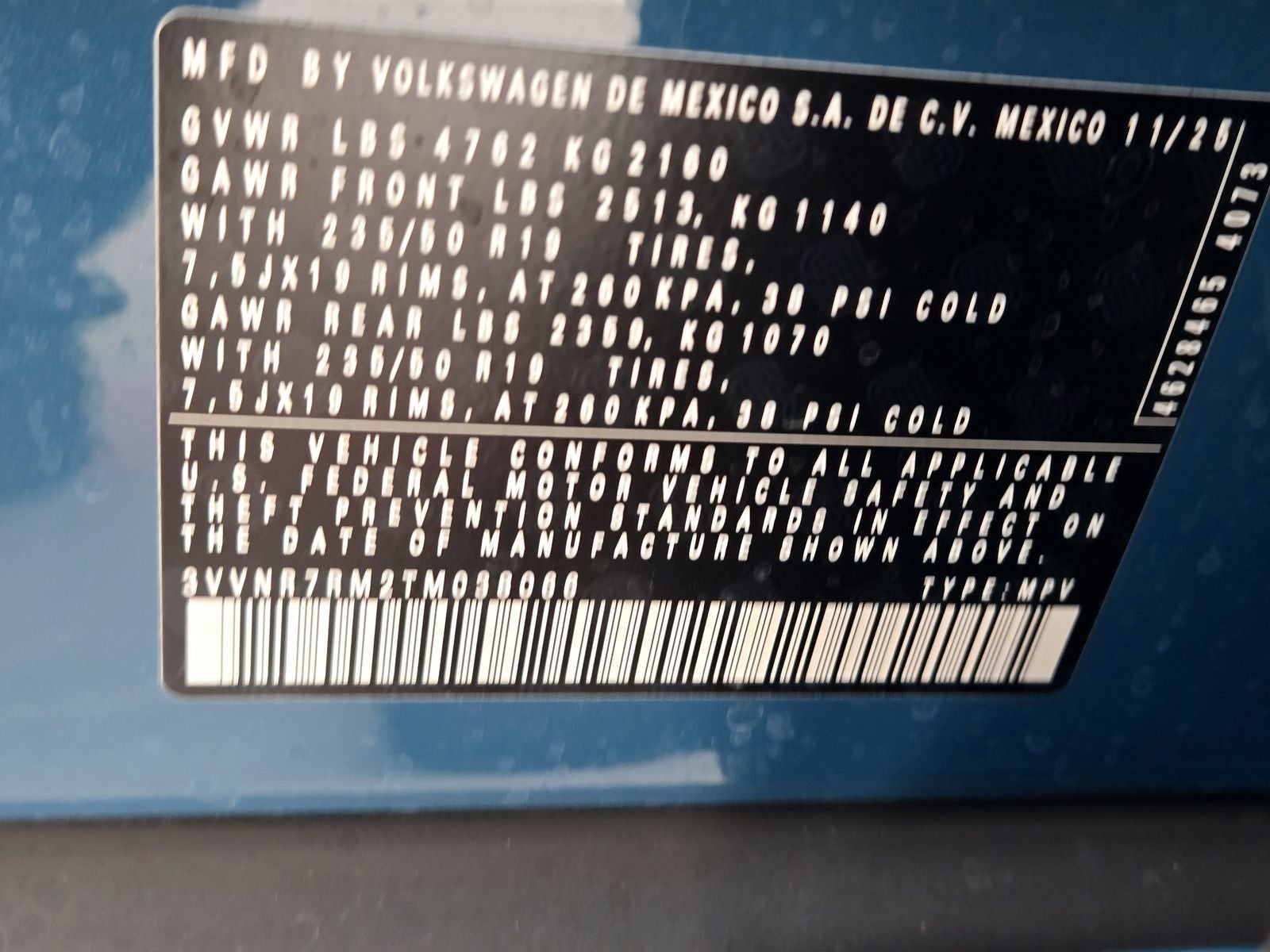 2026 Volkswagen Tiguan 2.0T SE