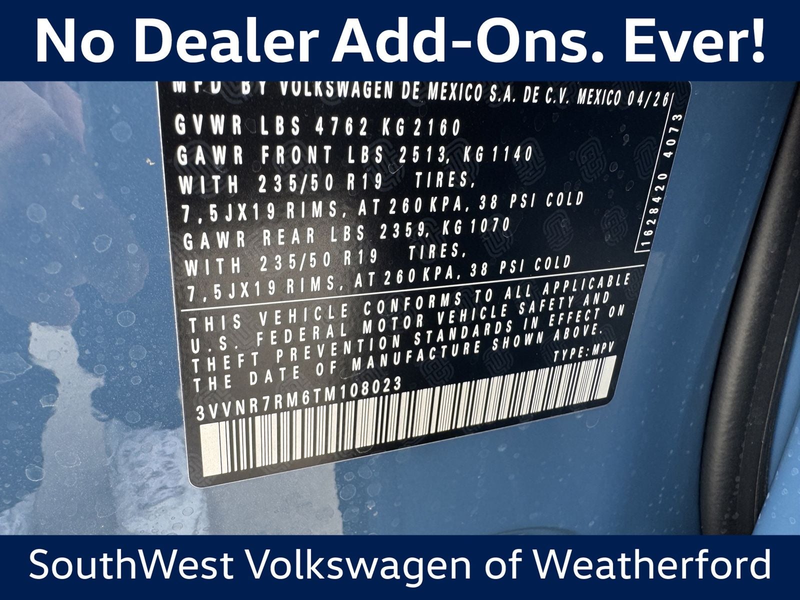 2026 Volkswagen Tiguan 2.0T SE