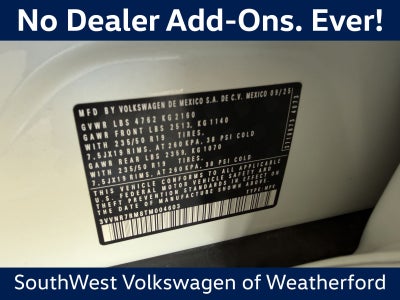 2026 Volkswagen Tiguan 2.0T SE