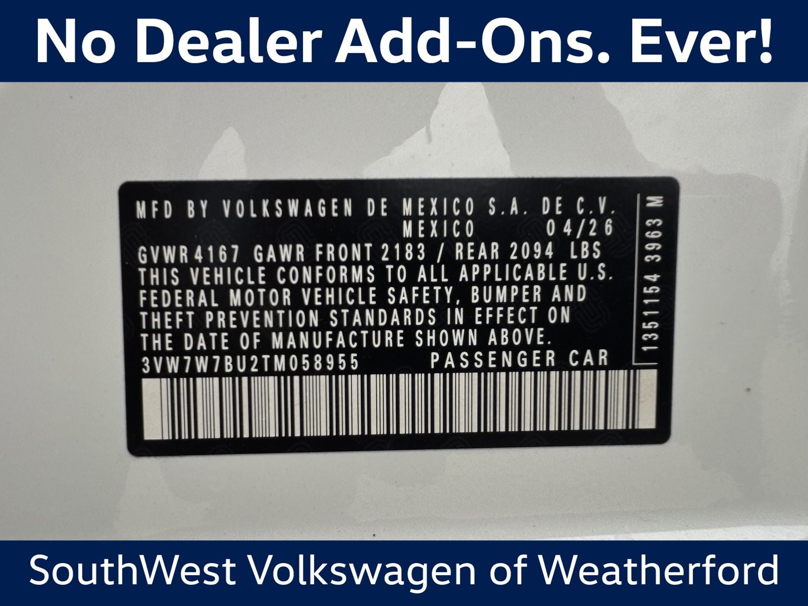 2026 Volkswagen Jetta 1.5T SE