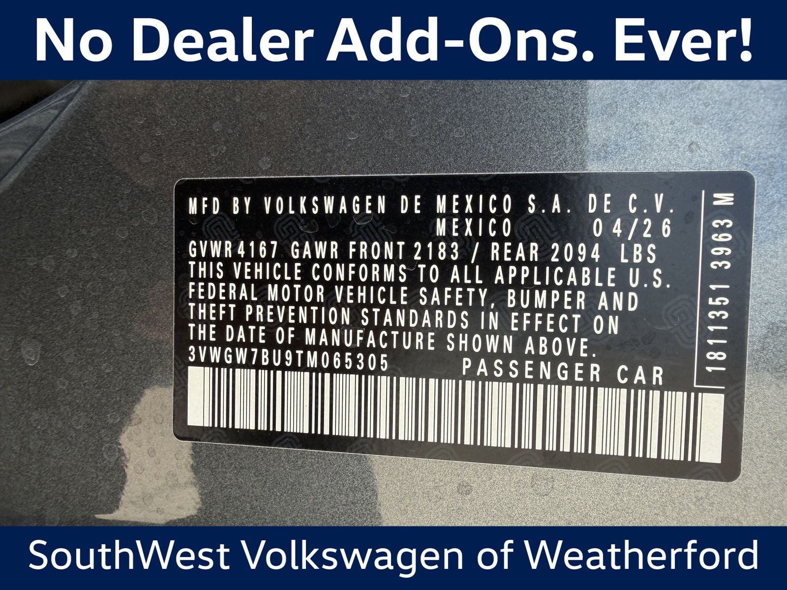 2026 Volkswagen Jetta 1.5T SEL