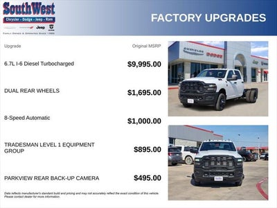 2026 RAM Ram 3500 Chassis Cab RAM 3500 TRADESMAN CREW CAB CHASSIS 4X4 60' CA