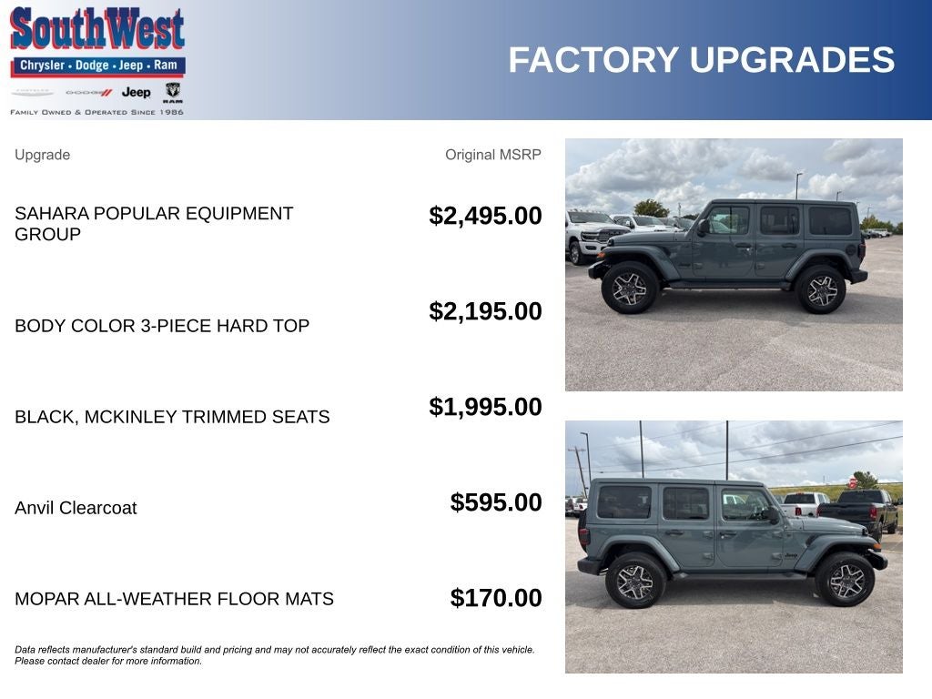 2026 Jeep Wrangler WRANGLER 4-DOOR SAHARA