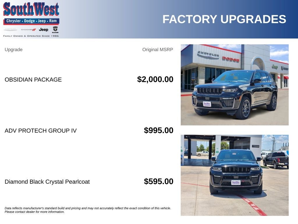 2026 Jeep Grand Cherokee GRAND CHEROKEE SUMMIT 4X4