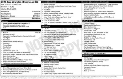 2026 Jeep Wrangler WRANGLER 4-DOOR MOAB 392