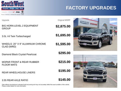 2026 RAM Ram 1500 RAM 1500 BIG HORN CREW CAB 4X4 5'7' BOX