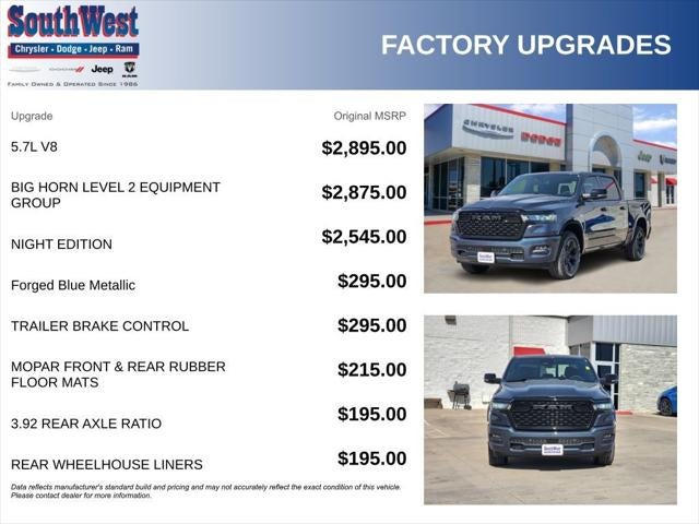 2026 RAM Ram 1500 RAM 1500 LONE STAR CREW CAB 4X4 5'7' BOX