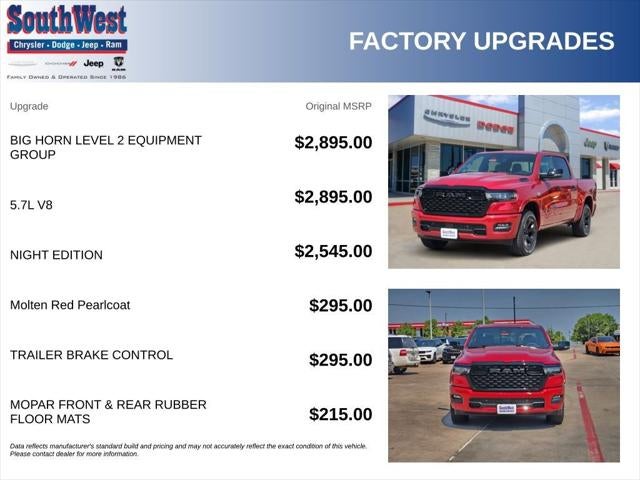 2026 RAM Ram 1500 RAM 1500 LONE STAR CREW CAB 4X4 5'7' BOX