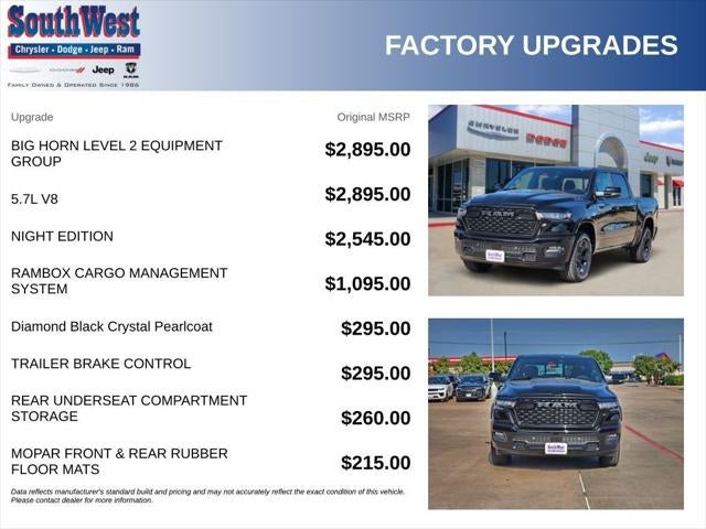 2026 RAM Ram 1500 RAM 1500 LONE STAR CREW CAB 4X4 5'7' BOX