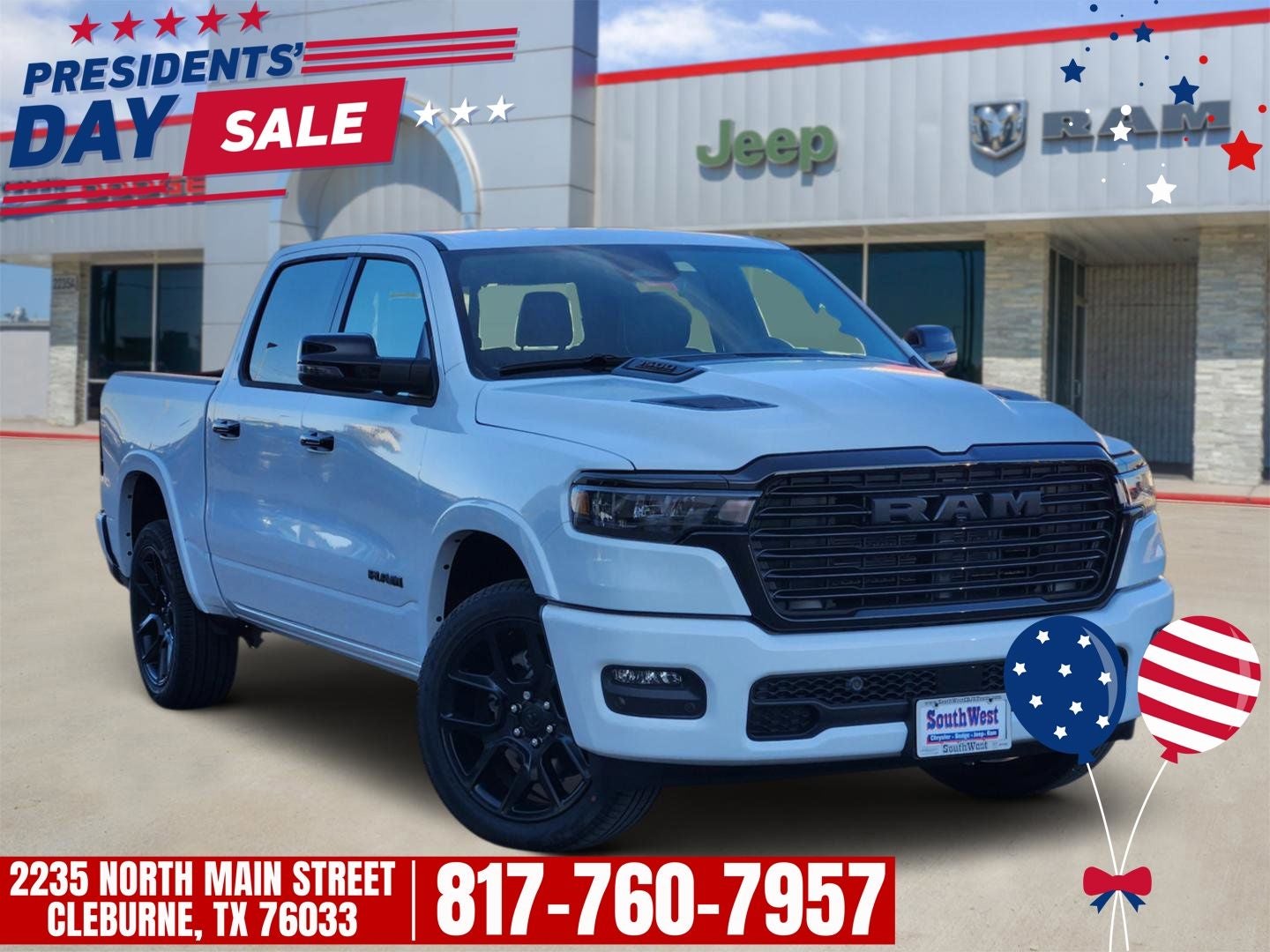 2026 RAM Ram 1500 RAM 1500 LARAMIE CREW CAB 4X4 5'7' BOX