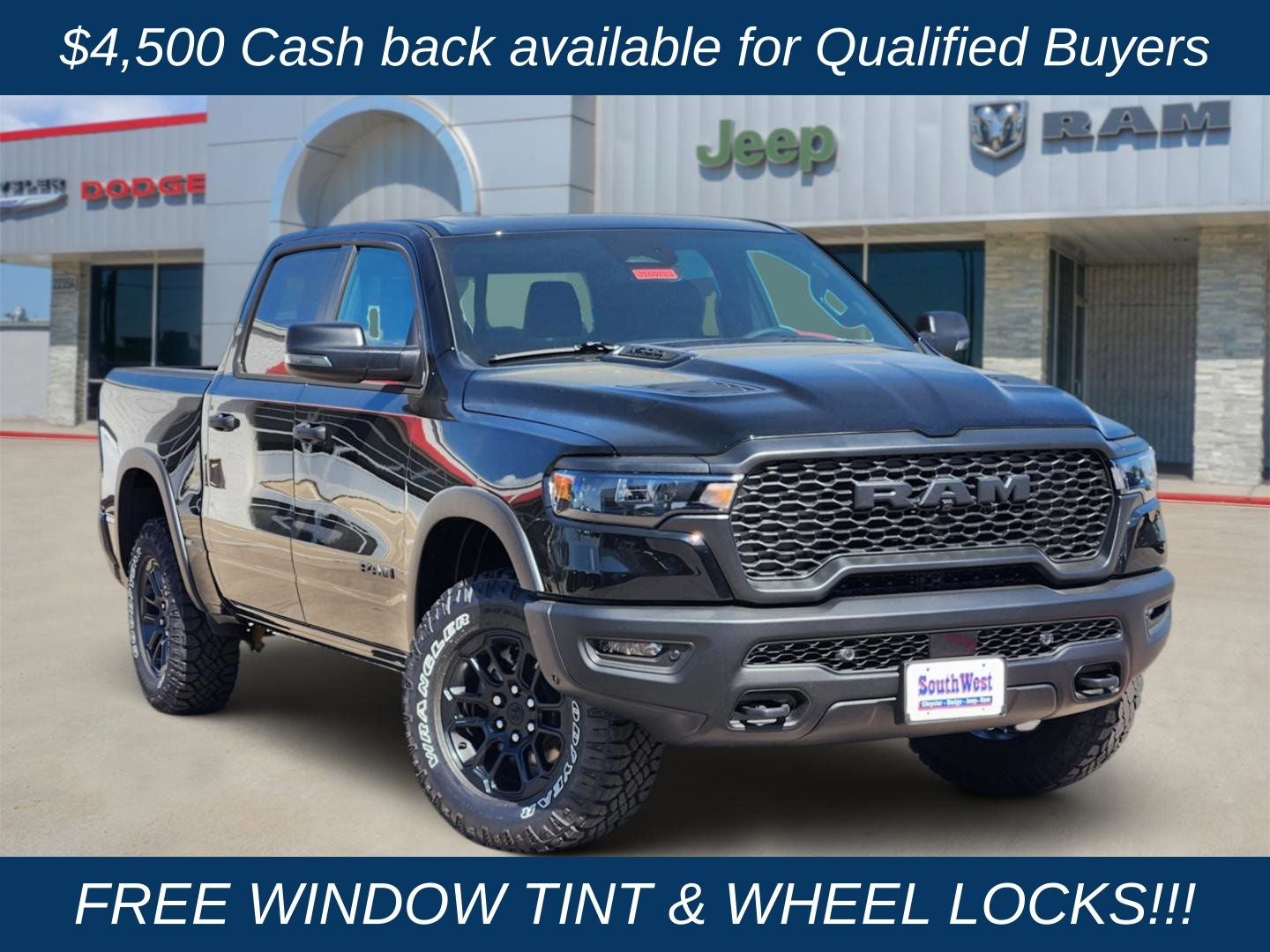 2026 RAM Ram 1500 RAM 1500 REBEL CREW CAB 4X4 5'7' BOX