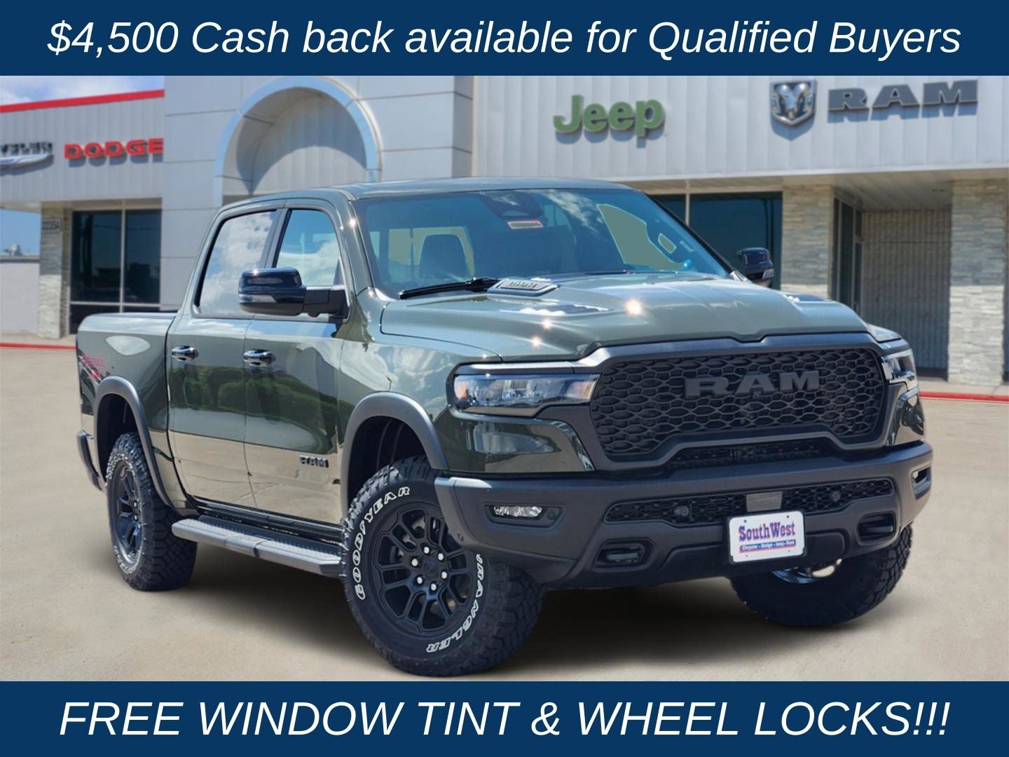 2026 RAM Ram 1500 RAM 1500 REBEL CREW CAB 4X4 5'7' BOX