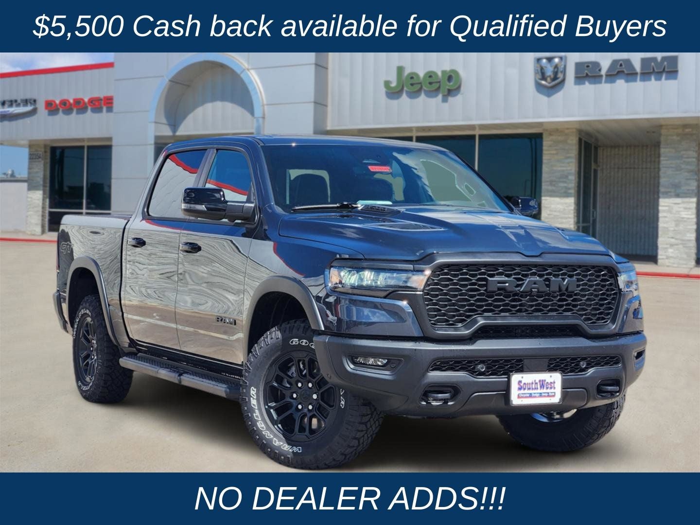 2026 RAM Ram 1500 RAM 1500 REBEL CREW CAB 4X4 5'7' BOX