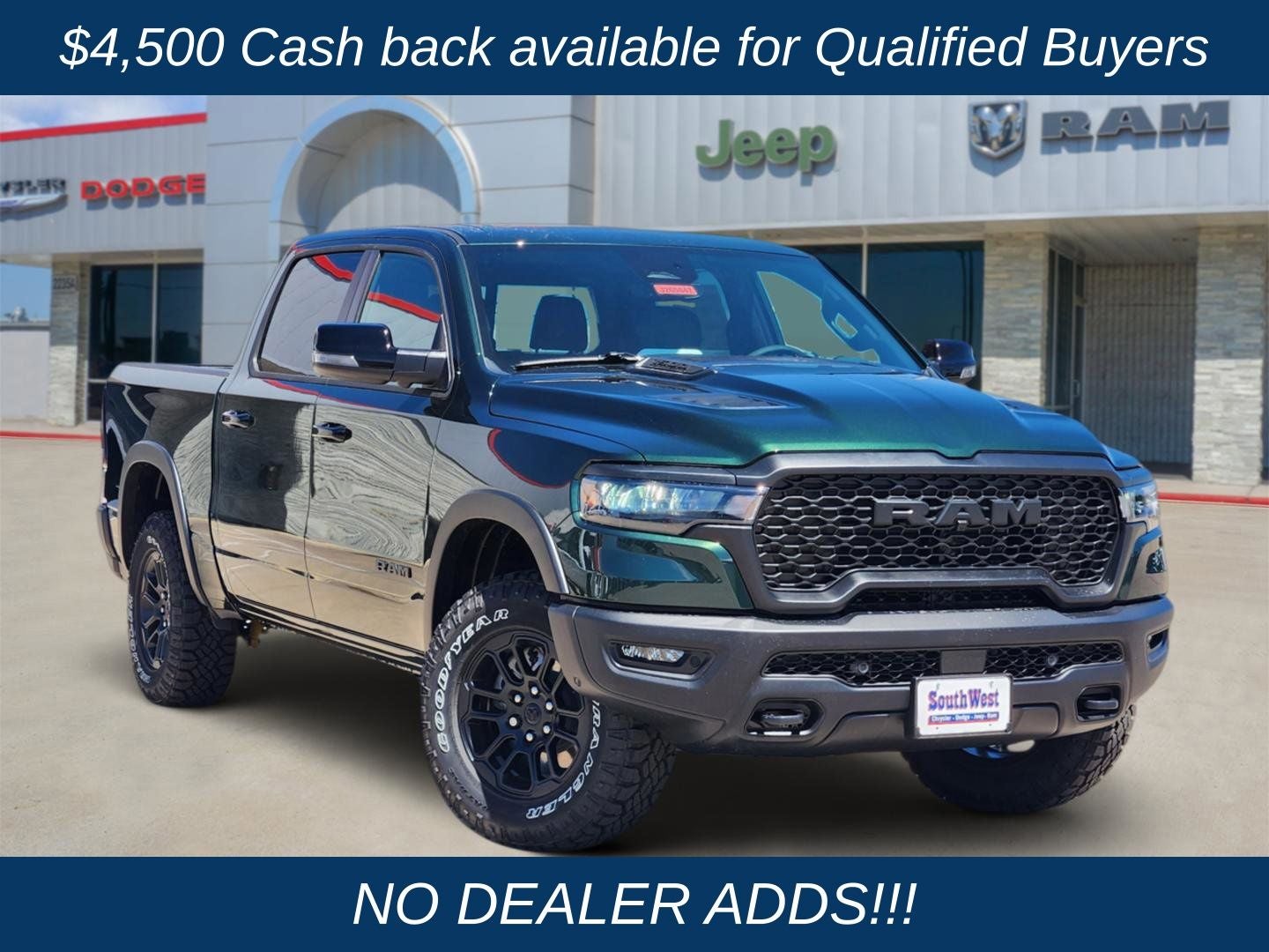 2026 RAM Ram 1500 RAM 1500 REBEL CREW CAB 4X4 5'7' BOX