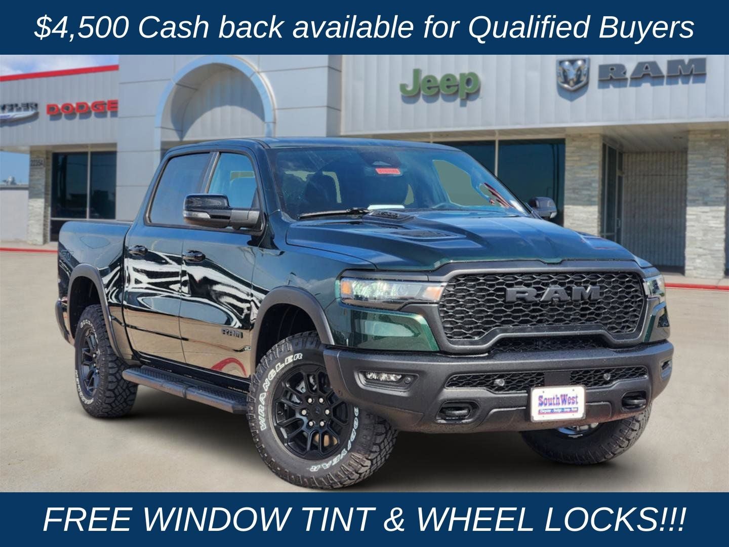 2026 RAM Ram 1500 RAM 1500 REBEL CREW CAB 4X4 5'7' BOX