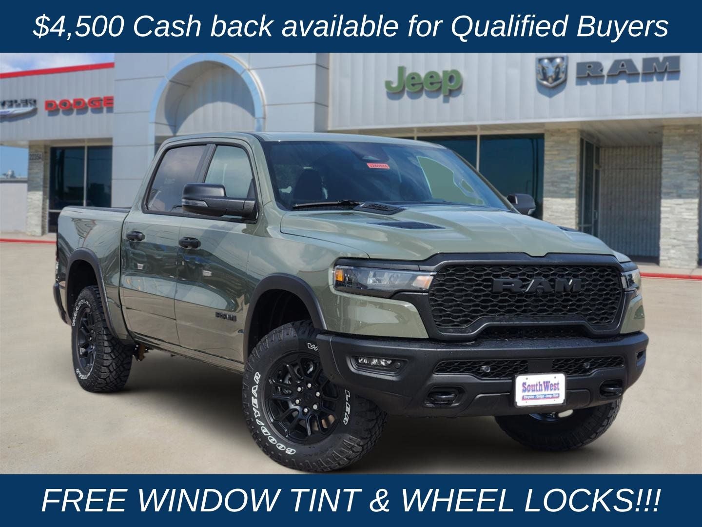 2026 RAM Ram 1500 RAM 1500 REBEL CREW CAB 4X4 5'7' BOX