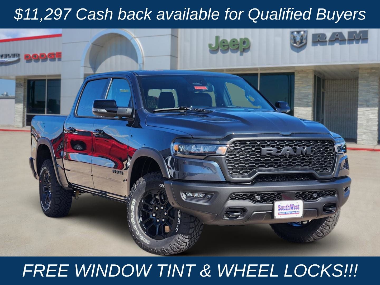 2026 RAM Ram 1500 RAM 1500 REBEL CREW CAB 4X4 5'7' BOX