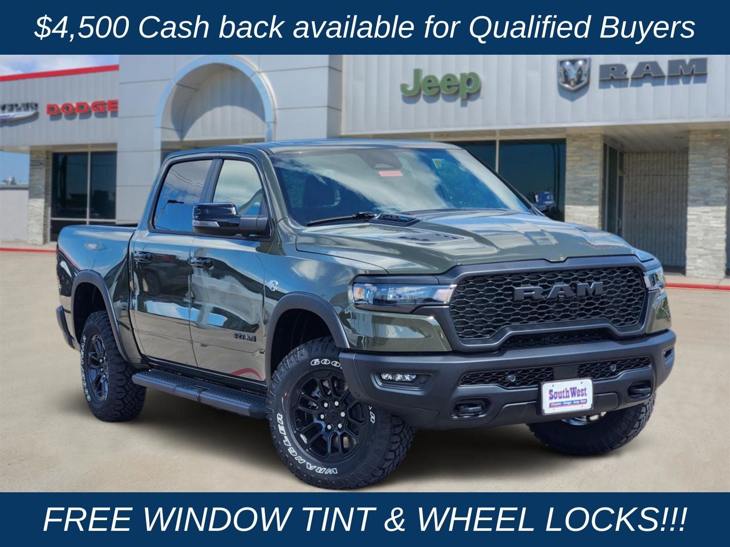 2026 RAM Ram 1500 RAM 1500 REBEL CREW CAB 4X4 5'7' BOX