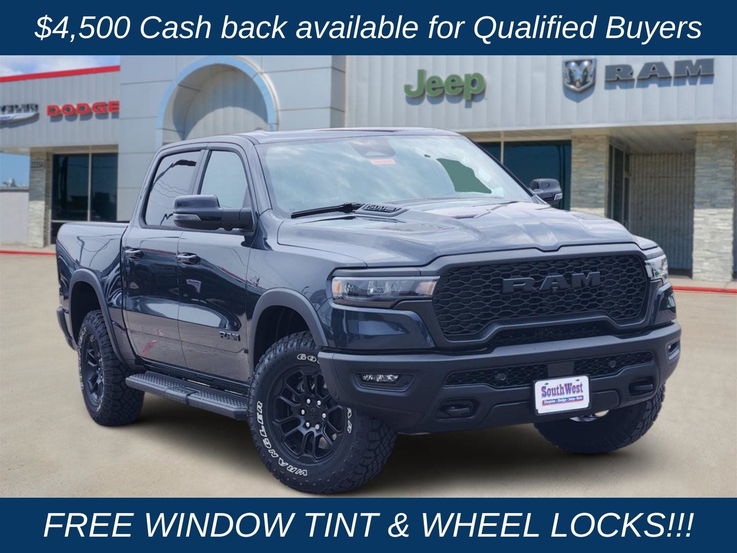 2027 RAM Ram 1500 RAM 1500 REBEL CREW CAB 4X4 5'7' BOX