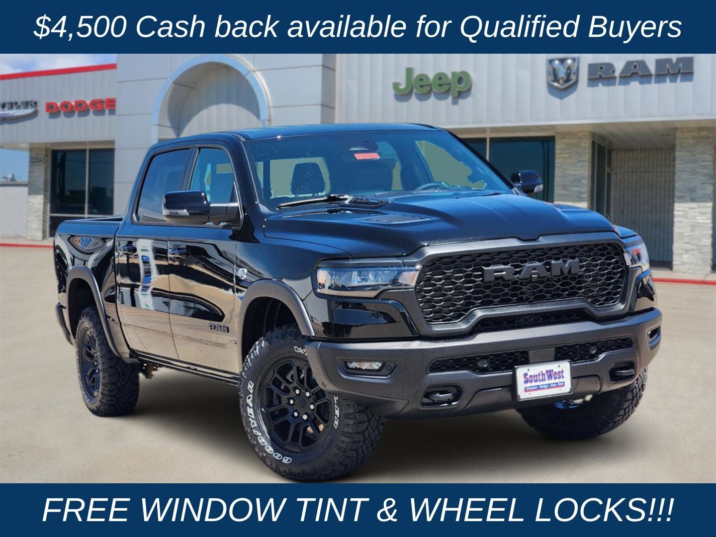 2026 RAM Ram 1500 RAM 1500 REBEL CREW CAB 4X4 5'7' BOX