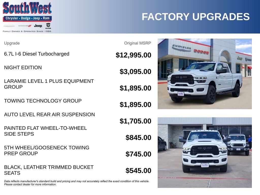 2026 RAM Ram 2500 RAM 2500 LARAMIE CREW CAB 4X4 6'4' BOX