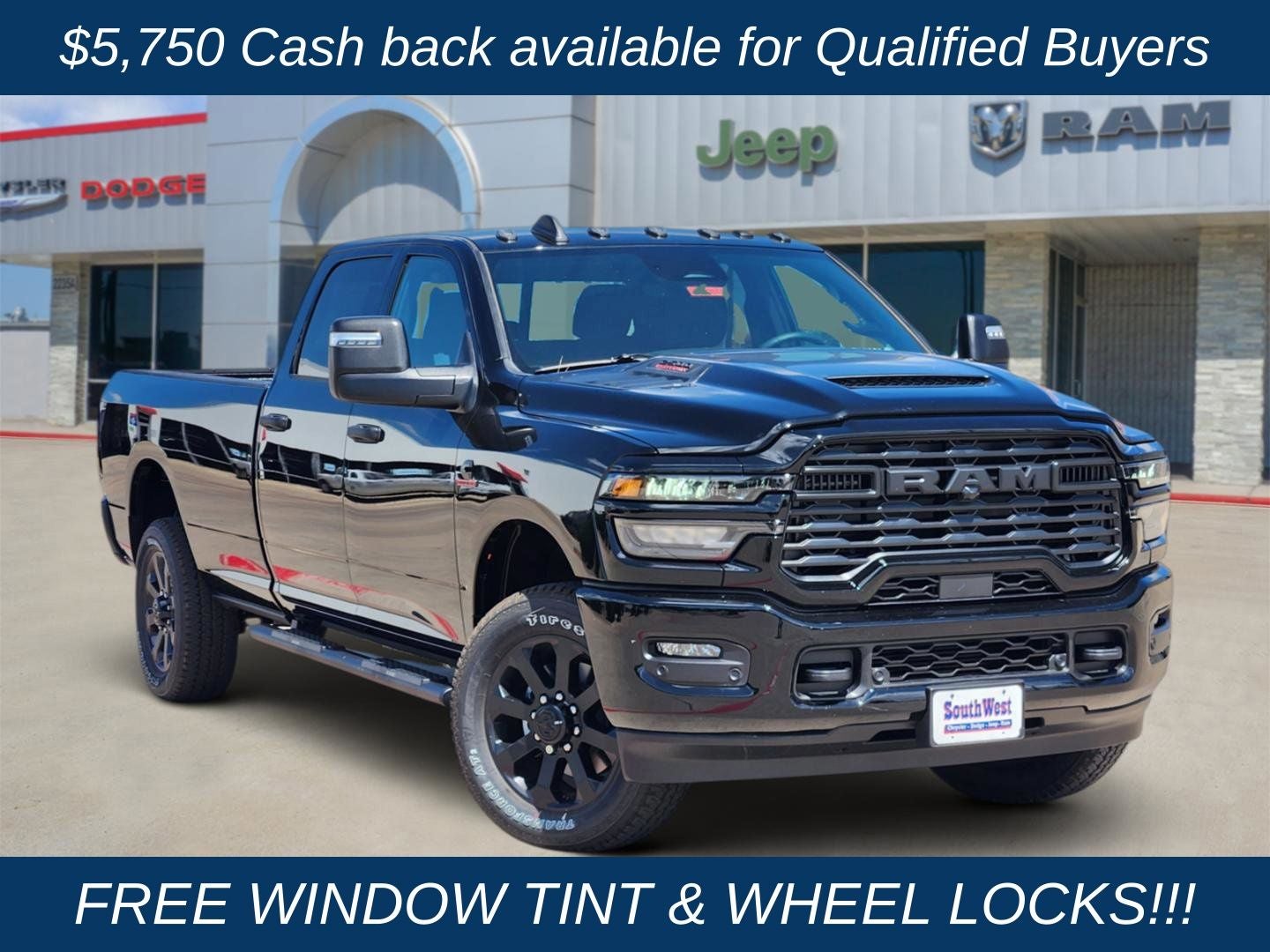2026 RAM Ram 2500 RAM 2500 BLACK EXPRESS CREW CAB 4X4 8' BOX