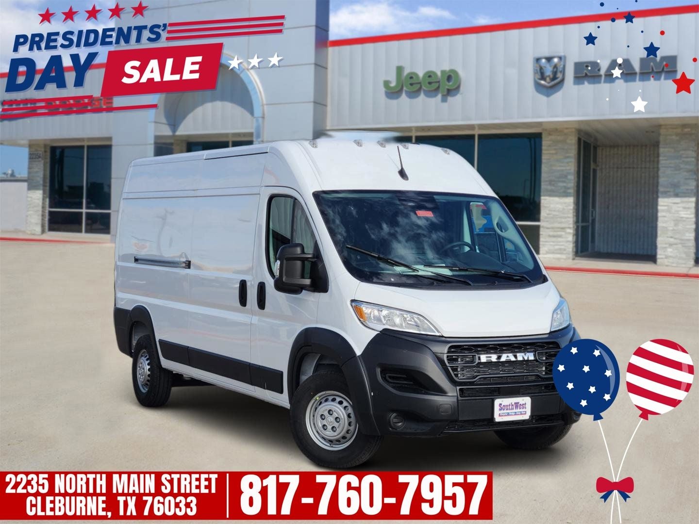 2026 RAM Ram ProMaster RAM PROMASTER 2500 TRADESMAN CARGO VAN HIGH ROOF 159' WB