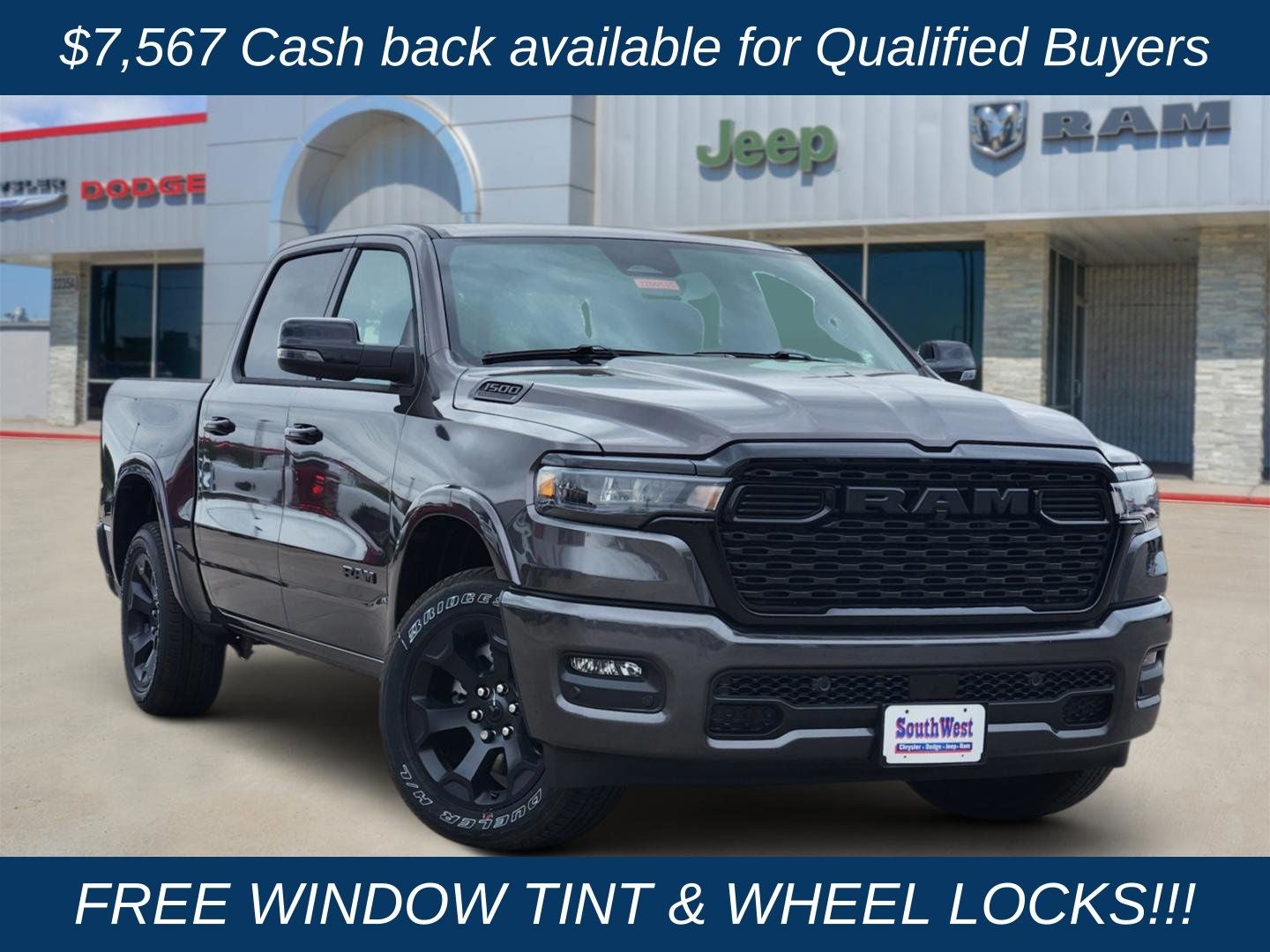 2026 RAM Ram 1500 RAM 1500 BIG HORN CREW CAB 4X4 5'7' BOX