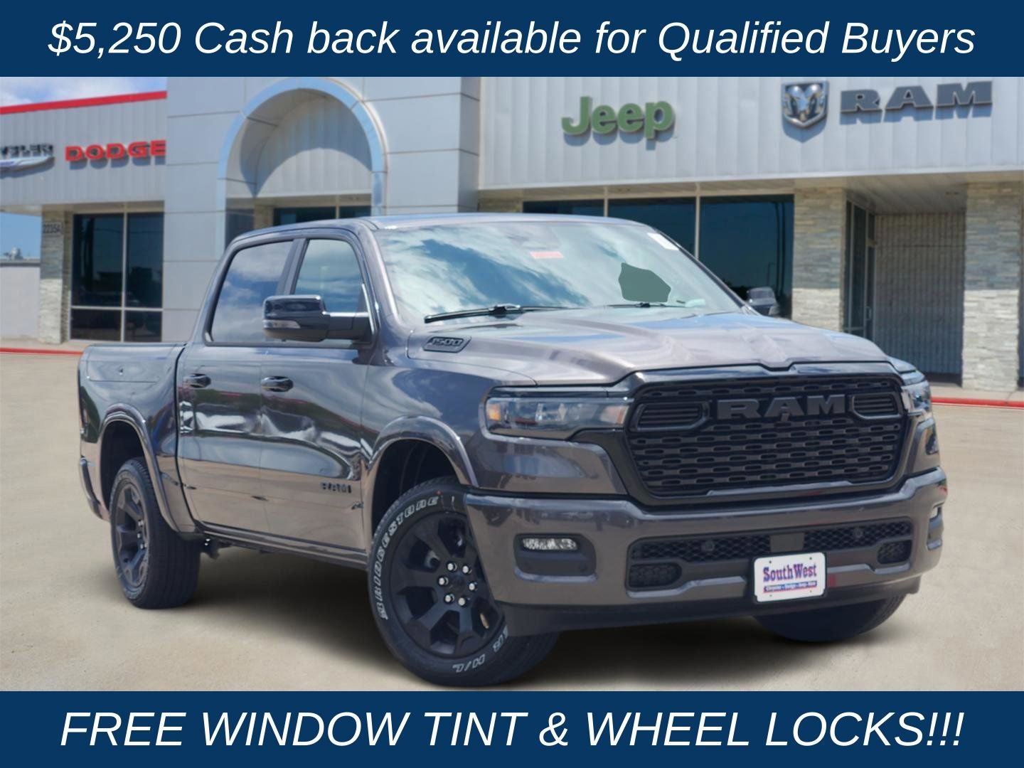 2026 RAM Ram 1500 RAM 1500 LONE STAR CREW CAB 4X4 5'7' BOX