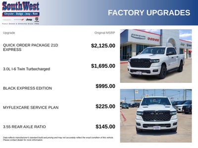 2026 RAM Ram 1500 RAM 1500 EXPRESS CREW CAB 4X4 5'7' BOX