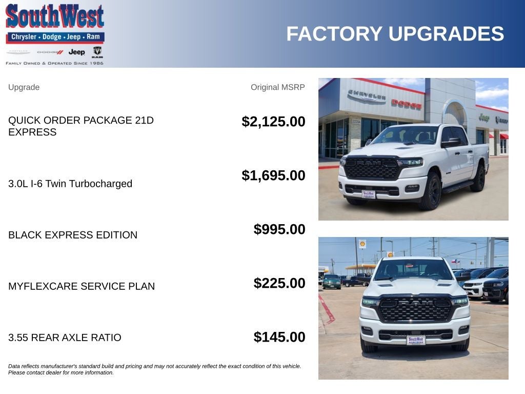 2026 RAM Ram 1500 RAM 1500 EXPRESS CREW CAB 4X4 5'7' BOX