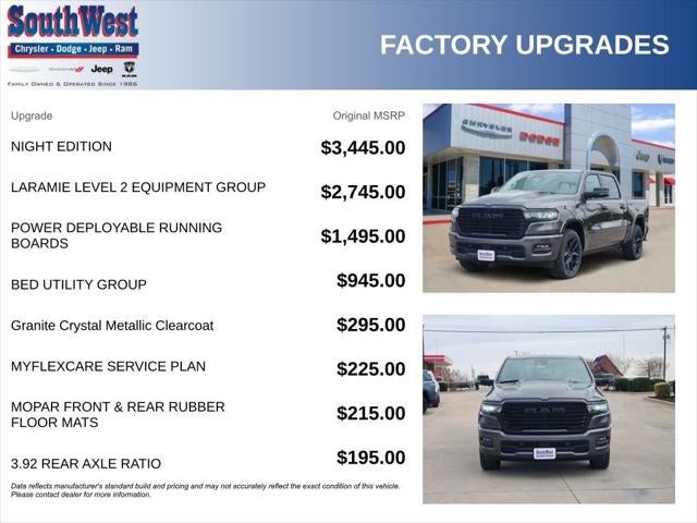 2026 RAM Ram 1500 RAM 1500 LARAMIE CREW CAB 4X4 5'7' BOX