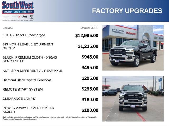 2026 RAM Ram 2500 RAM 2500 LONE STAR CREW CAB 4X4 6'4' BOX